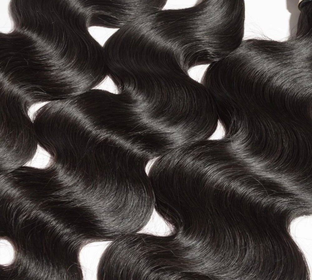 close up image, body wave hair